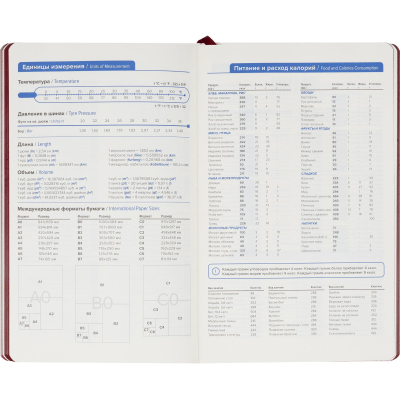 Ежедневник недатированный ATTACHE FLEX бордо А5, 136 л. бежевый блок
