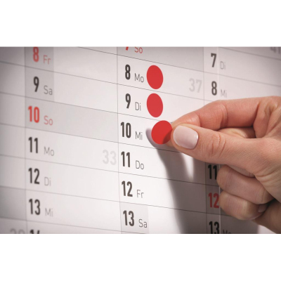 Этикетки самоклеящиеся точки, 3089, d=18mm, разноцветные, 96шт/уп