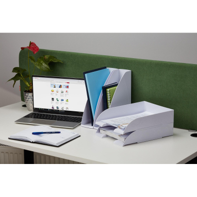 Лоток горизонтальный Комус Art Deco белый рс