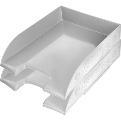 Лоток горизонтальный Комус Art Deco белый рс
