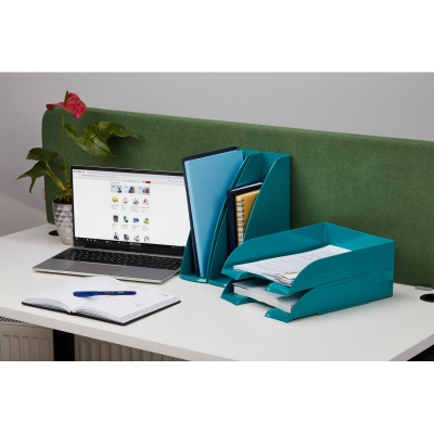 Лоток горизонтальный Комус Art Deco бирюзовый рс