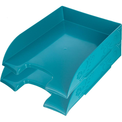 Лоток горизонтальный Комус Art Deco бирюзовый рс