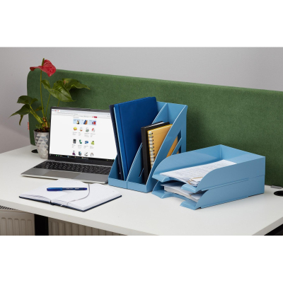 Лоток горизонтальный горизонтальный Комус Ницца голубой