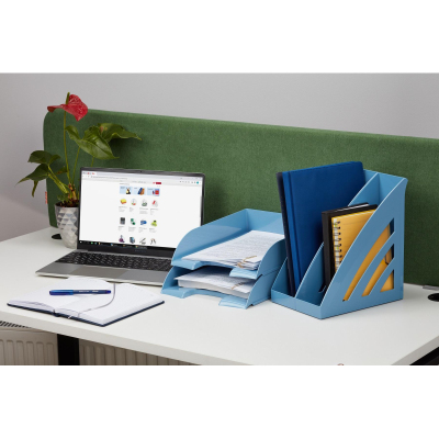 Лоток горизонтальный горизонтальный Комус Ницца голубой