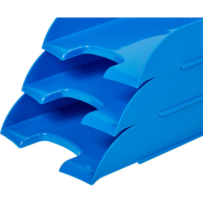 Лоток горизонтальный Комус Модерн синий ЛТ472АЕ