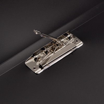 Папка с зажимом Комус Шелк черная