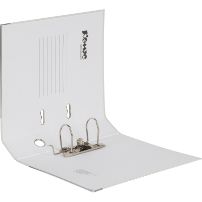 Папка-регистратор Комус Экономи 75мм белый жасмин,ПБП1,карм.кор.,мет.уг