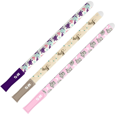 Ручка гелевая со стираемыми чернилами M&G Animal,д.ш.0,5мм, син, асс