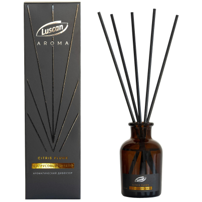 Аромадиффузор с палочками Luscan Цитрусовый шлейф 50 мл