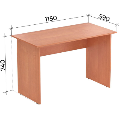 Стол письменный Easy LT Оптима 1150х590х740 Ольха