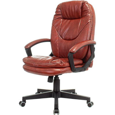 Кресло VB_Бюрократ CH-868N коричневый эко.кожа крестов. пластик