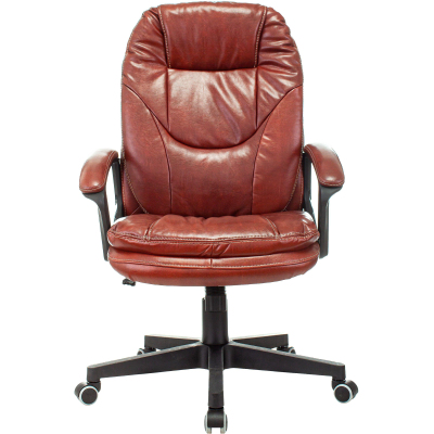 Кресло VB_Бюрократ CH-868N коричневый эко.кожа крестов. пластик