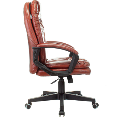 Кресло VB_Бюрократ CH-868N коричневый эко.кожа крестов. пластик