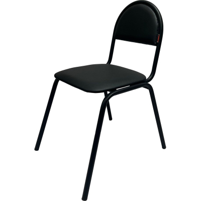 Стул Серна КО_Echair 00С каркас черный, к/з черный 201
