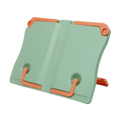 Подставка для книг, регулир. наклон, пластик, зеленая