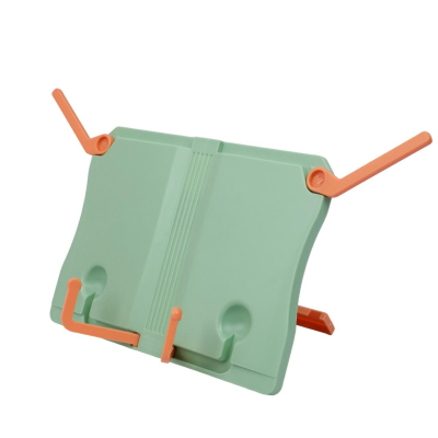 Подставка для книг, регулир. наклон, пластик, зеленая