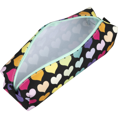 Пенал -косметичка Комус класс Сердечки ПМО 31-20, ткань мягкий, 210х50х60