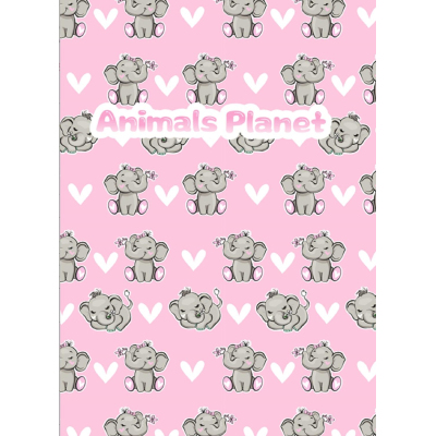 Тетрадь общая M&G Animal, А5, 64 л, клет, цвет в асс,в пласт обложке