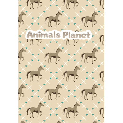 Тетрадь общая M&G Animal, А5, 64 л, клет, цвет в асс,в пласт обложке