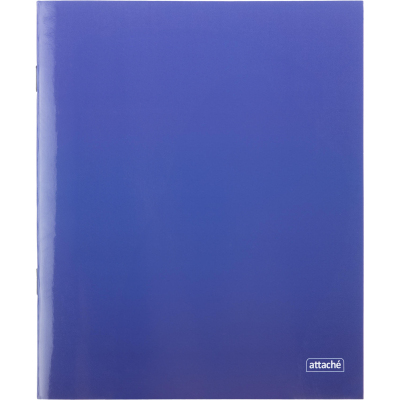 Тетрадь общая А5 48л Attache Градиент Синий клетка, 65г, скрепка, УФ-лак