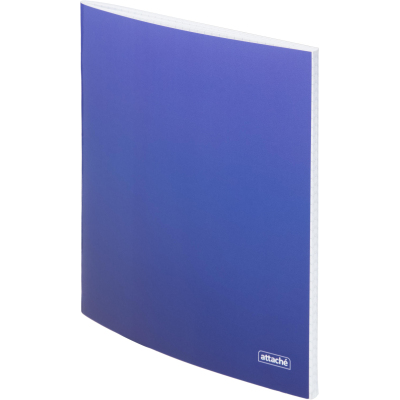 Тетрадь общая А5 48л Attache Градиент Синий клетка, 65г, скрепка, УФ-лак