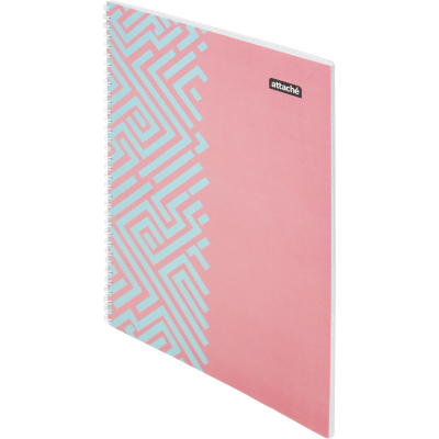 Тетрадь общая А4 60л Attache Греция Голубой/Красныйклет, 65г, греб, ВД-лак