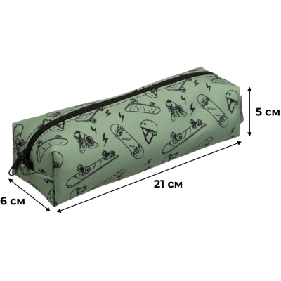 Пенал -косметичка Комус класс Скейт ПМО 31-20, ткань мягкий, 210х50х60