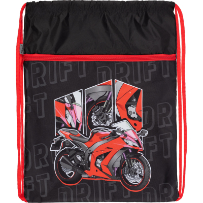 Мешок для обуви Комус Класс Urban Moto , 360х470 мм, карман, МО-26-2