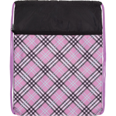 Мешок для обуви Комус Класс Queen, фиолет, 360х470 мм, карман, МО-26-2