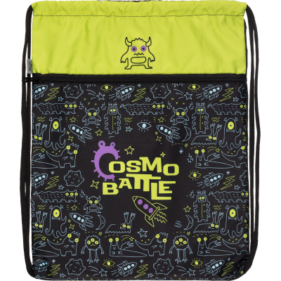 Мешок для обуви Комус Класс Cosmo Battle, 360х470 мм, карман, МО-26-2