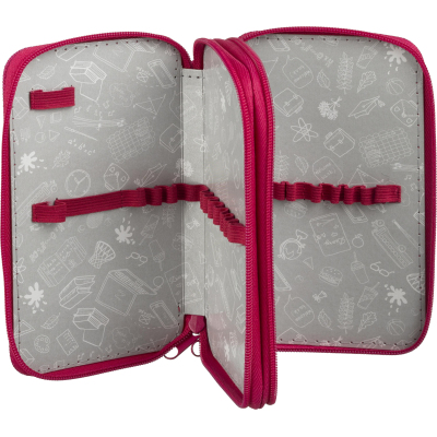 Пенал Комус Класс Straight Lovely ПКТ 11-20, ткань, 2 отд., 190х110 мм