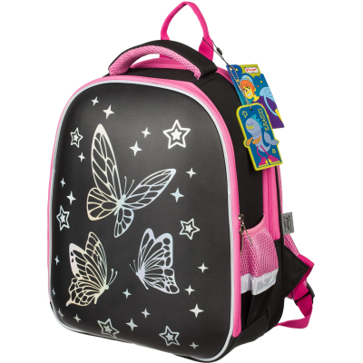 Ранец Комус Класс Gloss Галографик Батерфляй, 2 отд
