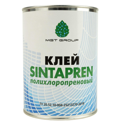 Клей для кожи, ткани, дерева, ламината, фанеры SINTAPREN (1л./0,7 кг)
