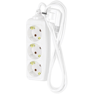 Удлинитель сетевой ФОТОН 16-23Е, 2м, 3 розетки, 16А, с заземл, Белый