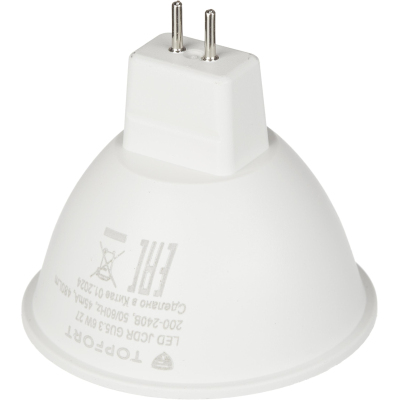 Лампа светодиодная Topfort GU5.3 220V 6W 2700K