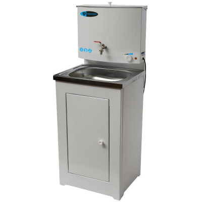 Умывальник дачный TOPFORT ELEGANT с подогревом 17л, нерж. мойка, белый