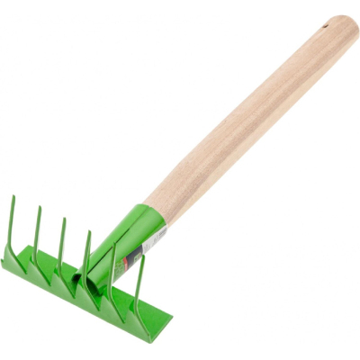 Грабли витые Сибртех 6-зубые, 120х390мм, стальные, дер. рукоятка