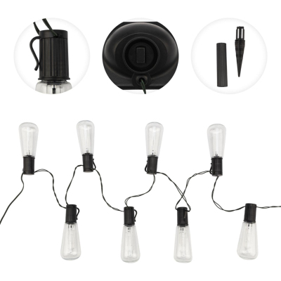 Светильник садовый Каскад Lamper Капсула Времени LED3.8м солн.аккум,602-238