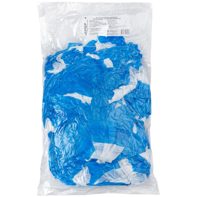 Бахилы н/с, п/э Супер 70 2-ая резинка, 6г, 50 пар/уп