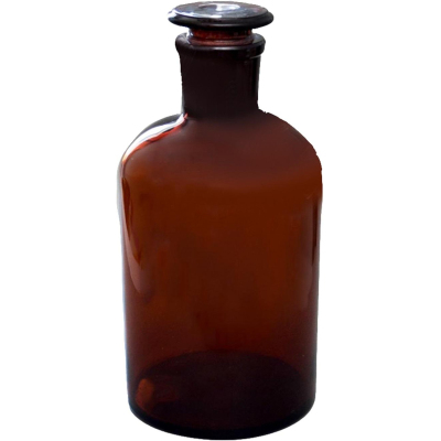 Склянка 2500мл темн.стекло, узкое горло, притерт.пробка, 2 шт/уп, 10003207