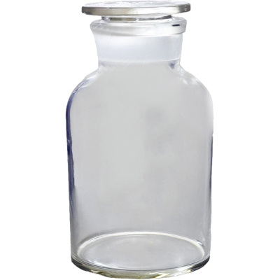 Склянка 500мл светл.стекло, шир горловина, притерт.пробка, 6шт/уп, 10003104