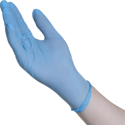 Перчатки нитрил., mediOk голубой LIGHT (L) 100пар/уп