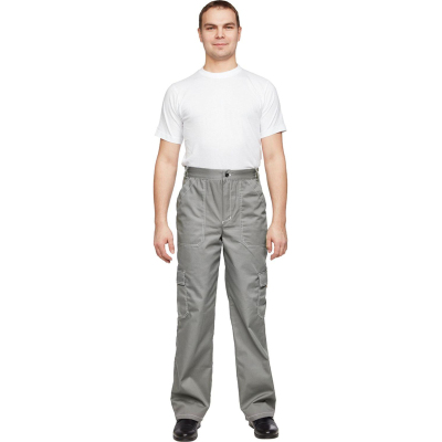 Костюм рабочий летний муж л10-КБР сер/с-сер 60-62 182-188 (Базис)