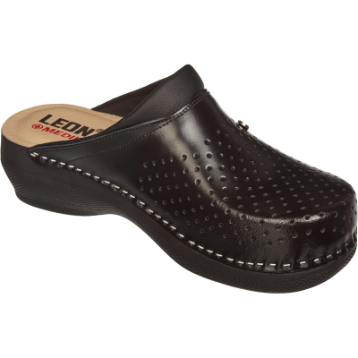 Сабо Leon черные (мод. MED100), р. 37