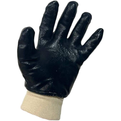 Перчатки защитные тройное нитриловое покрытие резинка SCAFFA NBR1560 р.10