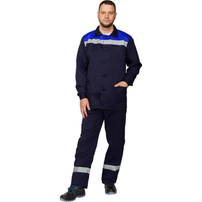 Костюм рабочий летний муж. л16-КПК с СОП син/вас (р.60-62) 182-188