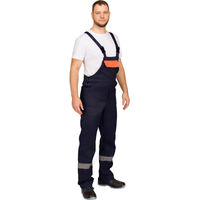 Костюм рабочий летний муж. л16-КПК с СОП син/оранж (р.64-66) 182-188