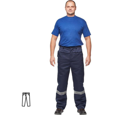 Брюки муж. л16 с СОП син/вас (р.56-58) 182-188