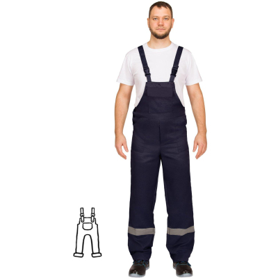 Полукомбинезон муж. л16 с СОП син/вас (р.64-66) 170-176