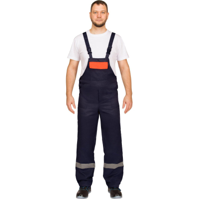 Костюм рабочий летний муж. л16-КПК с СОП син/оранж (р.60-62) 170-176